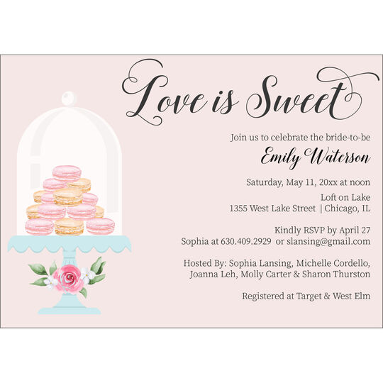 Love is Sweet Shower Invitations